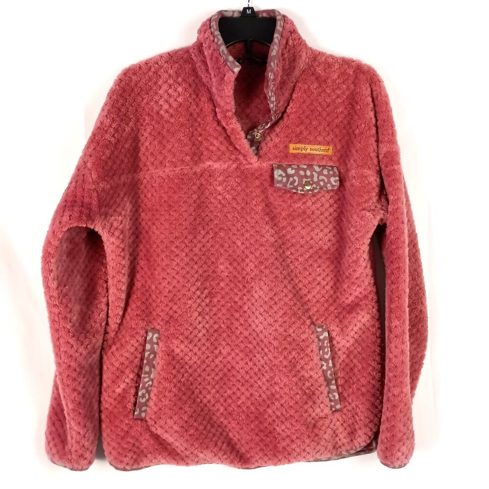 Simply Southern Plush Mauve Pink Pullover Sweater